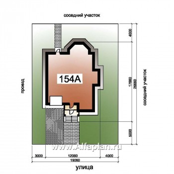 «Дженни Врен» - проект двухэтажного дома из кирпича с фото, планировка с эркером и с гаражом, в русском стиле - превью дополнительного изображения №1