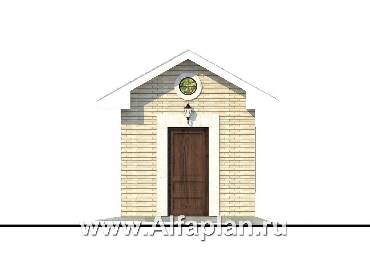 Проекты домов Альфаплан - Генераторная - изображение фасада №1